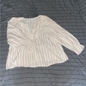 Elizabeth & James Boho Long-sleeve Blouse, Size L